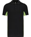 Kariban Flags short sleeve bi-colour polo shirt