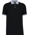 Kariban Two-tone piqué polo shirt