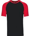 Kariban Baseball Short-sleeved two-tone T-shirt