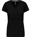 Kariban Ladies' short-sleeved V-neck T-shirt