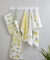 Home & Living 3-pack velour tea towels lemons