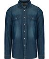 Kariban Men's long-sleeved denim shirt