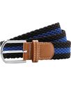 Asquith & Fox Two-colour stripe braid stretch belt