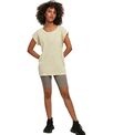 Build Your Brand Women's extended shoulder tee