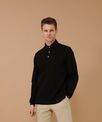 Henbury Long sleeve cotton polo shirt