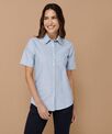 Henbury Women's short sleeve classic Oxford shirt
