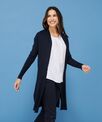 Henbury Women's longline open cardigan