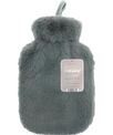 Ribbon Super luxury faux fur hot water bottle and cover