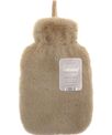 Ribbon Super luxury faux fur hot water bottle and cover