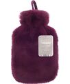 Ribbon Super luxury faux fur hot water bottle and cover