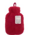 Ribbon Super luxury faux fur hot water bottle and cover