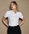 Kustom Kit Women's corporate Oxford blouse short-sleeved (tailored fit)