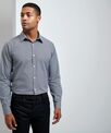 Premier Microcheck (Gingham) long sleeve cotton shirt