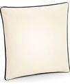 Westford Mill Fairtrade cotton piped cushion cover