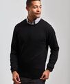 Premier Crew neck cotton-rich knitted sweater