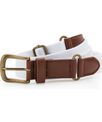 Asquith & Fox Faux leather and canvas belt