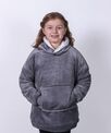 The Kids Ribbon oversized cosy reversible sherpa hoodie