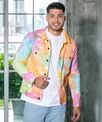 Colortone Tie-dye denim jacket