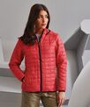 2786 Women's honeycomb hooded jacket