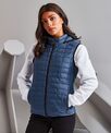 2786 Women's honeycomb hooded gilet