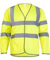 Uneek Long Sleeve Hi Vis Safety Waistcoat